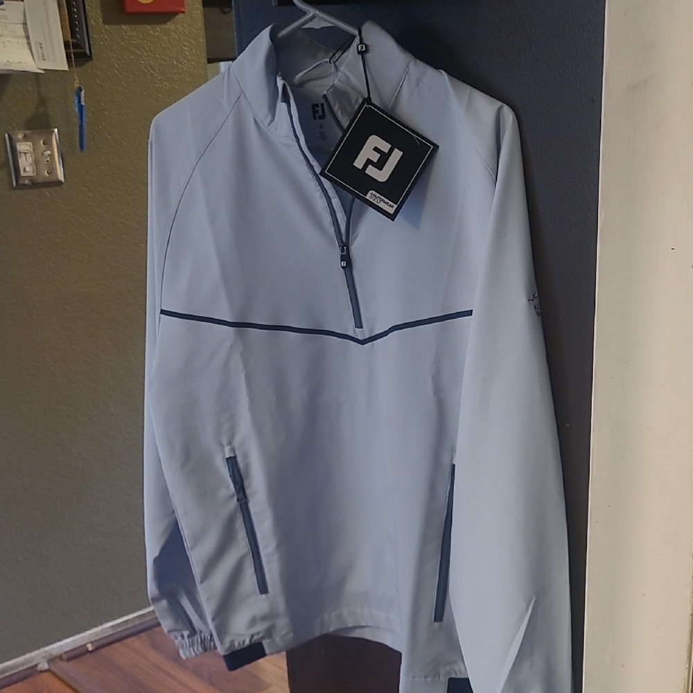 Footjoy Zephyr Men's Light Blue Grey Windbreaker Jacket